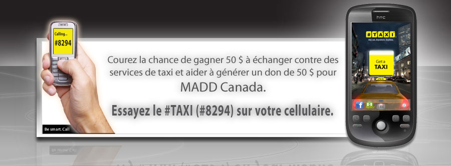 MADD Canada #TAXI Contest