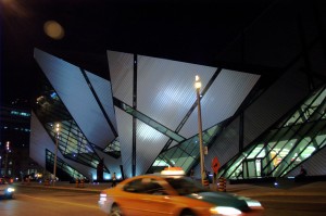 Toronto taxi in-front of ROM